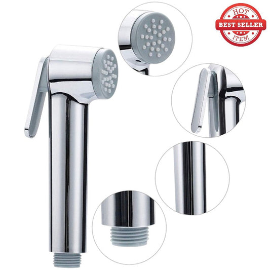 Premium Muslim Shower Head 6"inches for Bathroom and Toilets in Chrome | Durable ABS Plastic | High Water Pressure | Easy Installation