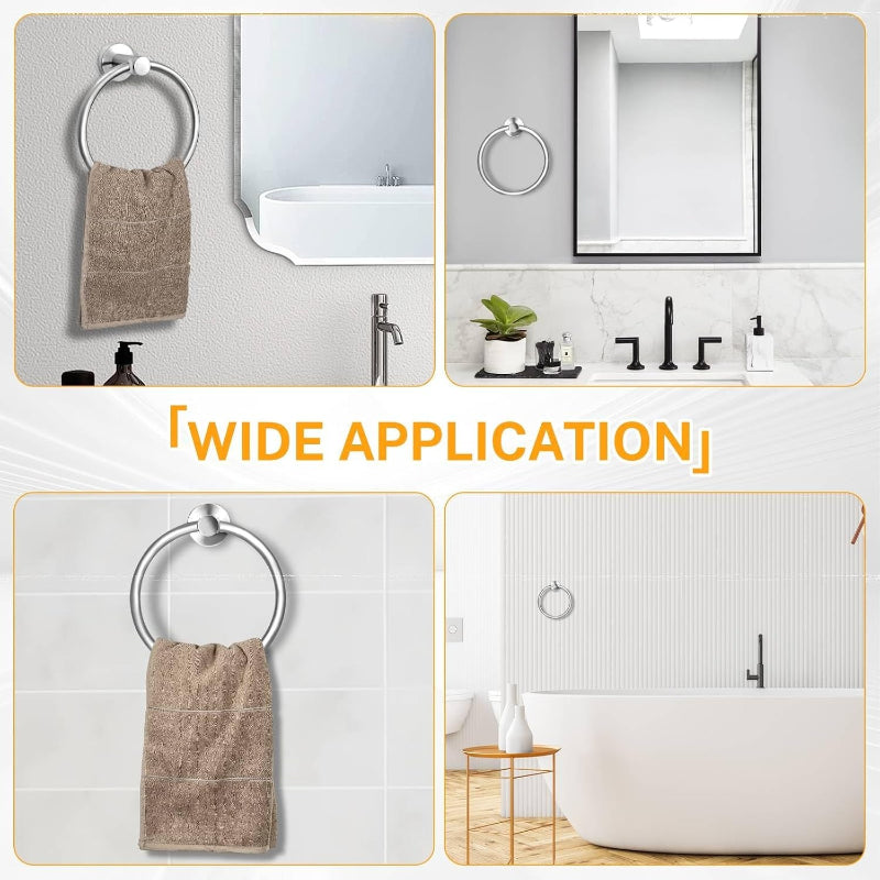 Wesda Towel Ring Stainless Steel in Shiny Chrome