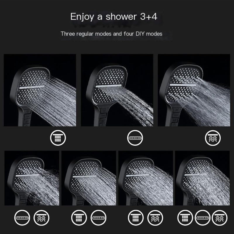 4 in 1 Function Hand Shower 9"inches for Bathing in Shiny Chrome