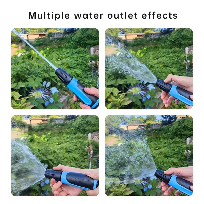 High Pressure Water Nozzel + 10 Meter Hose Pipe for Solar Panel Cleaning, Car Wash and More | ABS Plastic Nozzel with Nylon Braided High Quality Pipe