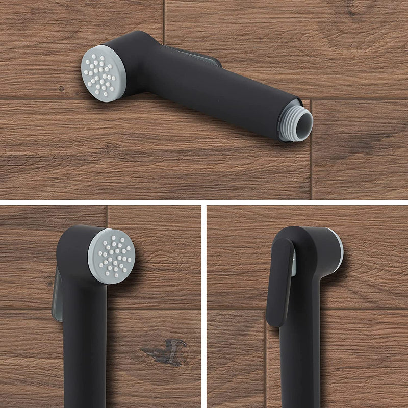 Premium Muslim Shower Head 6"inches in Matt Black | Durable ABS Plastic | High Water Pressure | Easy Installation