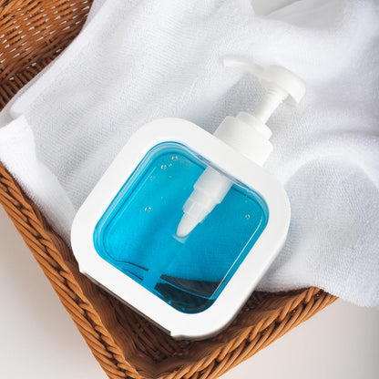 500ml Dispenser for Liquid Soap, Shampoo, Body Wash or Sanitizer in White & Black | Made in ABS Plastic