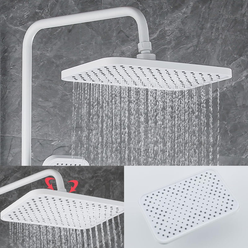 Premium Piano LED Bathroom Shower Set with Basin Mixer