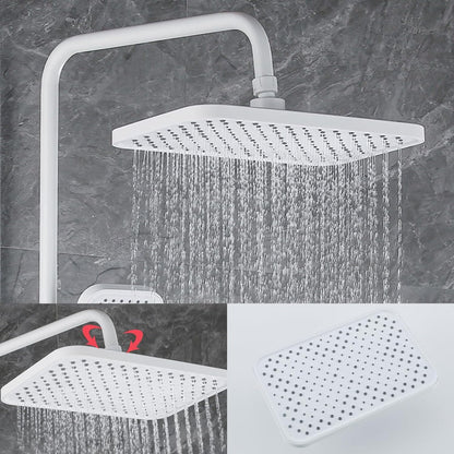 Premium Piano LED Bathroom Shower Set with Basin Mixer