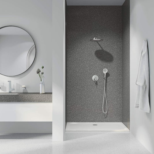Premium 1.5m (4.5 Foot) Shower Pipe in PVC Matt Grey for Bath Shower or Toilet Showers