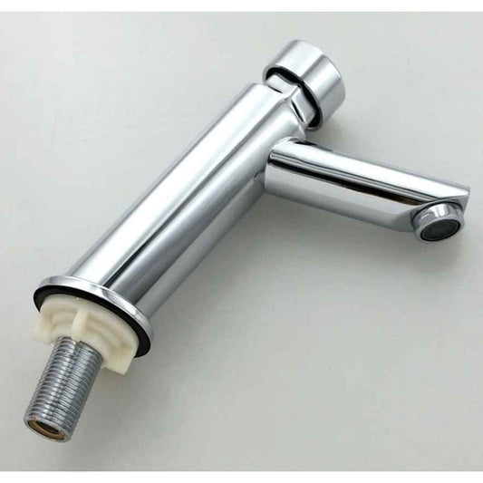 Auto Off Push Button Faucet in Brass | Auto Off in 5 to 8 Seconds | Single Line | Deck Mounted | for Bathrooms and Kitchens