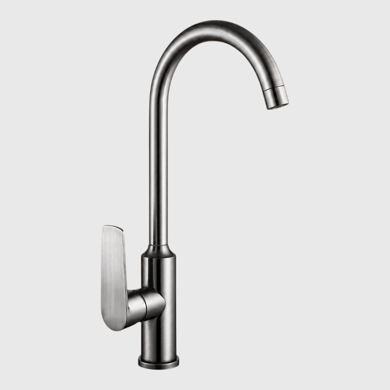 Heavy Quality Kitchen Mixer 15" inches in Stainless Steel | Easy to Install | Deck Mounted | Available in Chrome, Black, Gun Metallic & White
