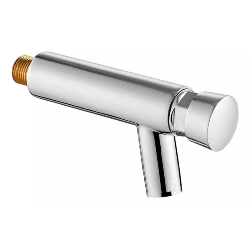 Auto Off Push Button Faucet in Brass | Auto Off in 5 to 8 Seconds | Single Line | Wall Mounted | for Bathrooms and Kitchens