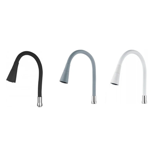 360° Flexible Rubber Neck for Faucets in Stainless Steel for Kitchen and Bathroom | Dual Function Sprayer