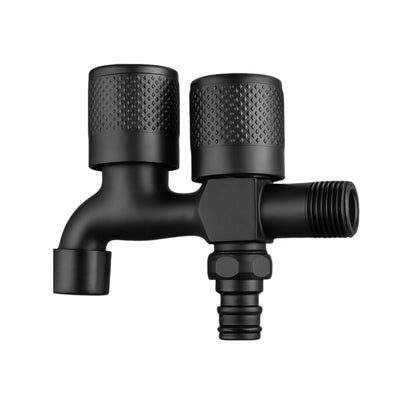 Premium Double Bib Cock in Stainless Steel | Black, Golden, Gun Grey & Chrome | for Bathrooms or Wash Areas