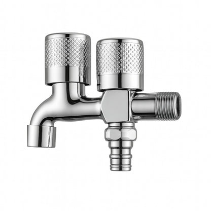 Premium Double Bib Cock in Stainless Steel | Black, Golden, Gun Grey & Chrome | for Bathrooms or Wash Areas