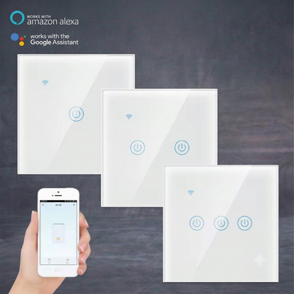 Smart Wi-fi Wall Touch Switch (White & Black)