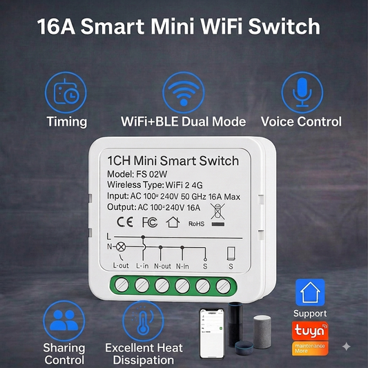 Smart Wi-fi Mini Switch 16A