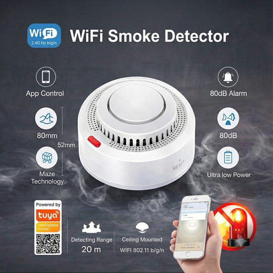 Smart Wi-fi Smoke Detector Sensor