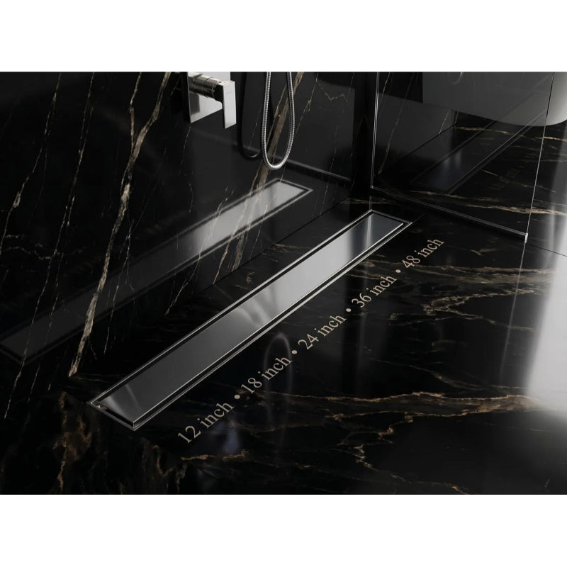 Tile Insert Linear Floor Drain in Stainless Steel