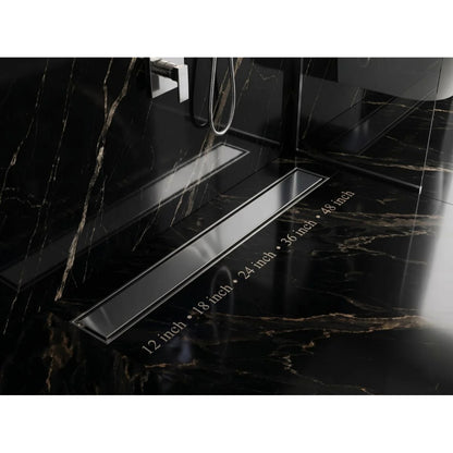 Tile Insert Linear Floor Drain in Stainless Steel
