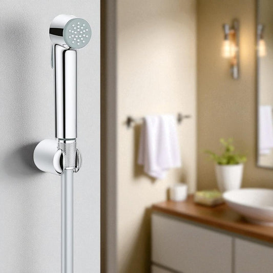 Premium Muslim Shower Set 6"inches Shower Head + 1.2m PVC Pipe | High Water Pressure | Easy Installation | Bathroom and Toilets