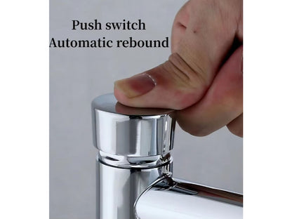 Self Closing Deck Mounted Faucet in Brass | Auto Off in 5 to 8 Seconds | Water Saving Design | for Masjids, Wazu Khana, Offices or Schools