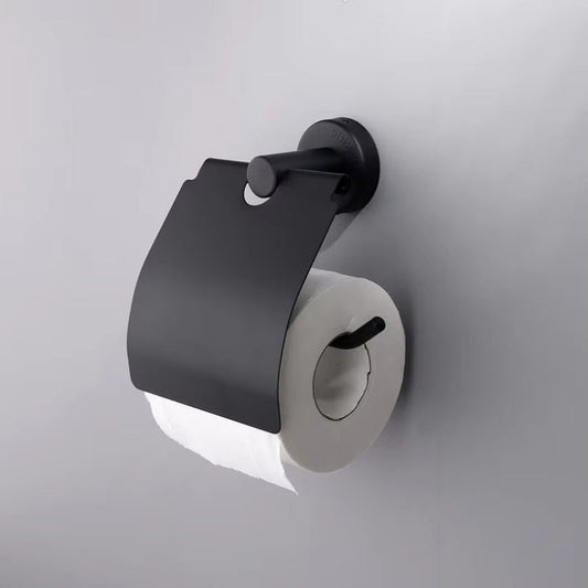 Wesda Toilet Tissue Roll Holder Matt Black in Stainless Steel