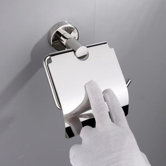 Wesda Toilet Tissue Roll Holder Stainless Steel in Shiny Chrome