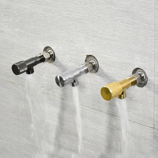 Heavy Duty T-Cock in Stainless Steel | Connection 1/2" inch | Black, Chrome, Gold, Gun Grey & White