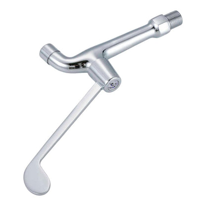 Elbow Operated Long Lever Medical Basin Faucet in Stainless Steel | Wall Mounted | Single Line | for Laboratories and Hospitals