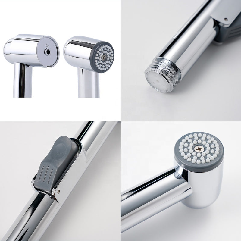 Premium Muslim Shower Head 7"inches in Chrome | Durable ABS Plastic | High Water Pressure | Easy Installation