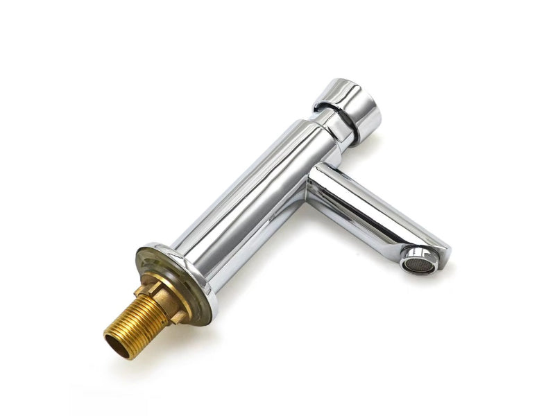 Self Closing Deck Mounted Faucet in Brass | Auto Off in 5 to 8 Seconds | Water Saving Design | for Masjids, Wazu Khana, Offices or Schools