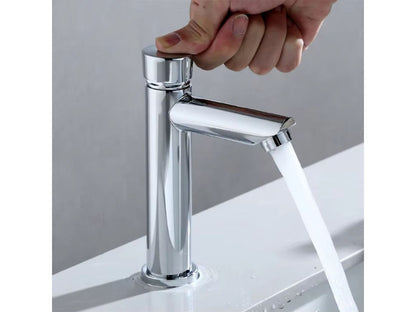 Self Closing Deck Mounted Faucet in Brass | Auto Off in 5 to 8 Seconds | Water Saving Design | for Masjids, Wazu Khana, Offices or Schools