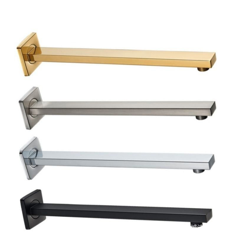 16"| 18"| 24" inches Shower Rod Made in Stainless Steel | Available in Shiny Chrome, Matt Black & Shiny Gold