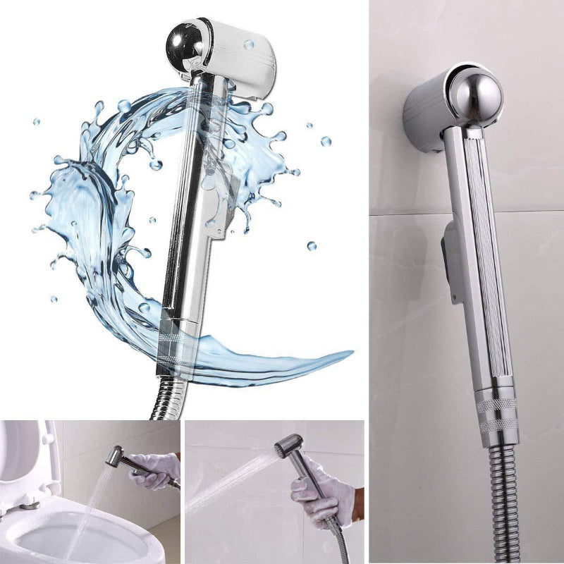 Premium Muslim Shower Head 7"inches in Chrome | Durable ABS Plastic | High Water Pressure | Easy Installation