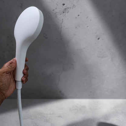 Premium Bath Shower Complete Set in White | 10" inch Shower + 1.5 Meter Pipe + Holder | Made in Durable ABS Plastic |  Multi Water Flow | High Water Pressure | Easy Installation