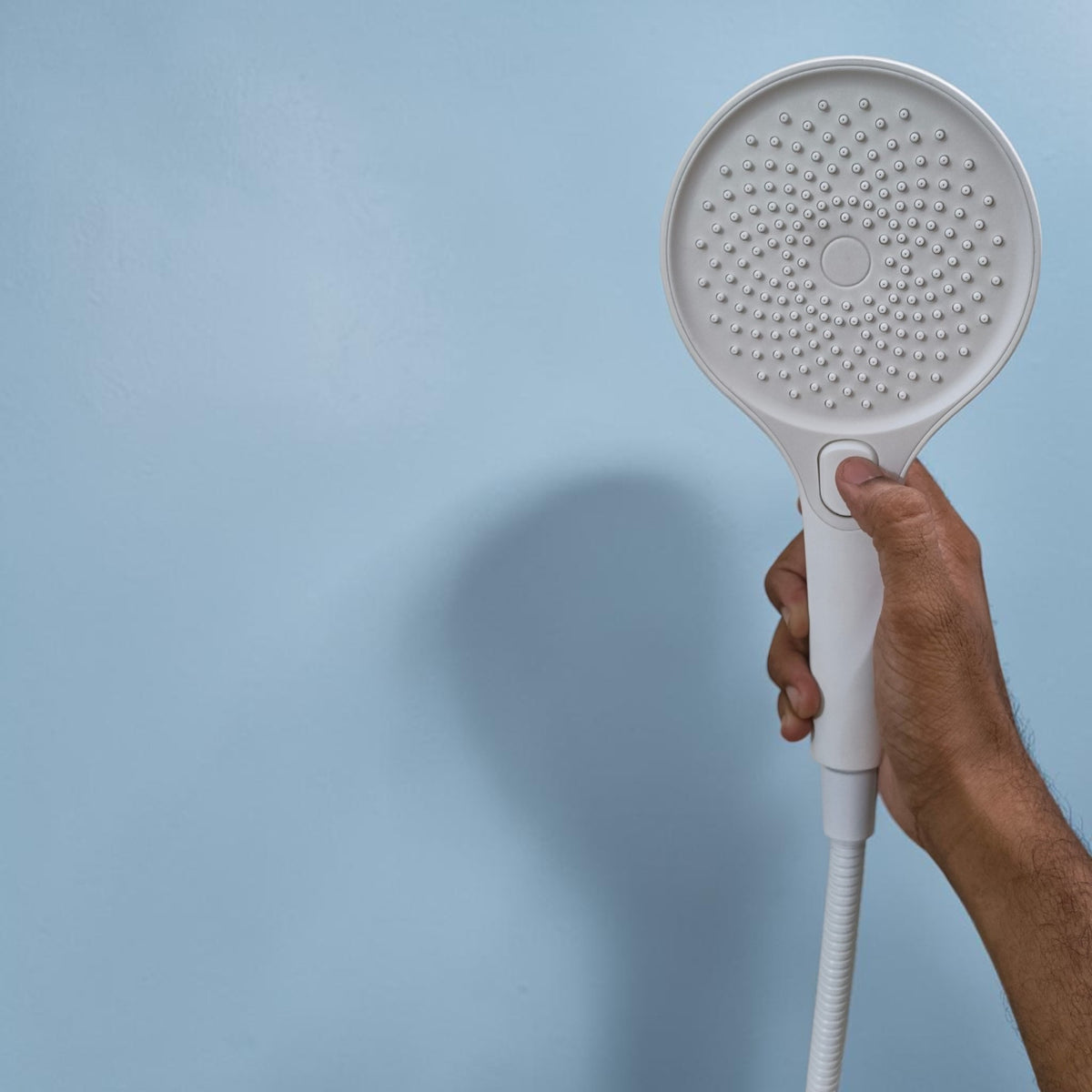 Premium Bath Shower Complete Set in White | 10" inch Shower + 1.5 Meter Pipe + Holder | Made in Durable ABS Plastic |  Multi Water Flow | High Water Pressure | Easy Installation