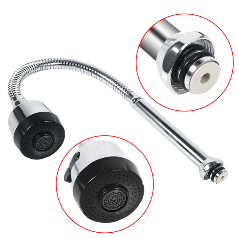 360° Flexible Neck for Faucets in Stainless Steel for Kitchen and Bathroom | Dual Function Sprayer