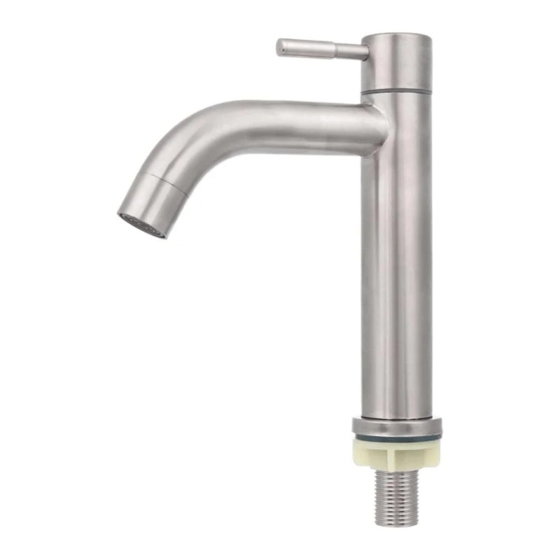 Top Pillar Cock in Stainless Steel for Kitchen and Bathrooms | Single Line