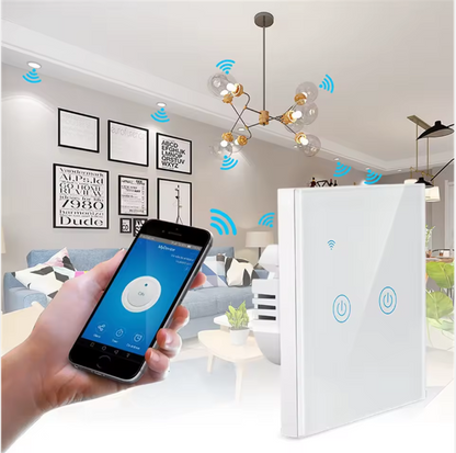 Smart Wi-fi Wall Touch Switch (White & Black)