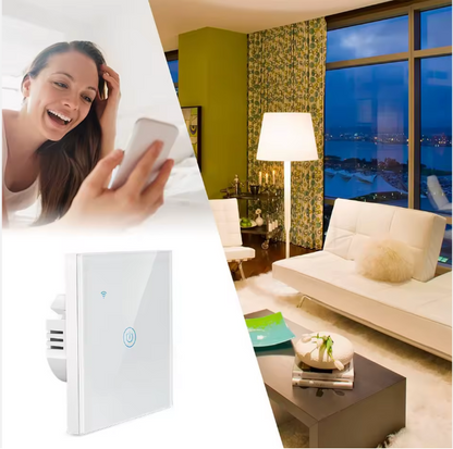 Smart Wi-fi Wall Touch Switch (White & Black)