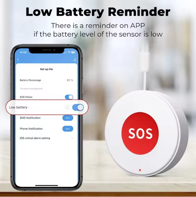 Smart WiFi SOS Emergency Button Elderly and Children