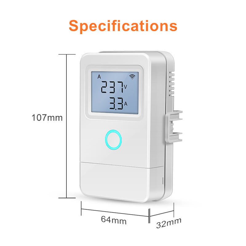 Smart Wi-Fi Energy Meter Bidirectional 3 Channel Export and Import Power with LCD