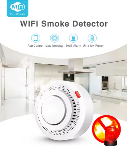 Smart Wi-fi Smoke Detector Sensor
