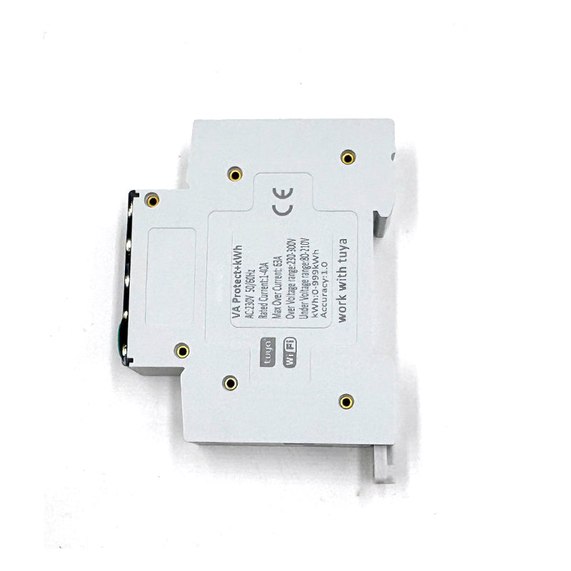 Switchora Smart WiFi Meter Rail 1P 63A – Unit Lock, Digital Screen, Energy Monitor, Tuya App