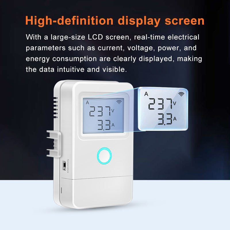 Smart Wi-Fi Energy Meter Bidirectional 3 Channel Export and Import Power with LCD