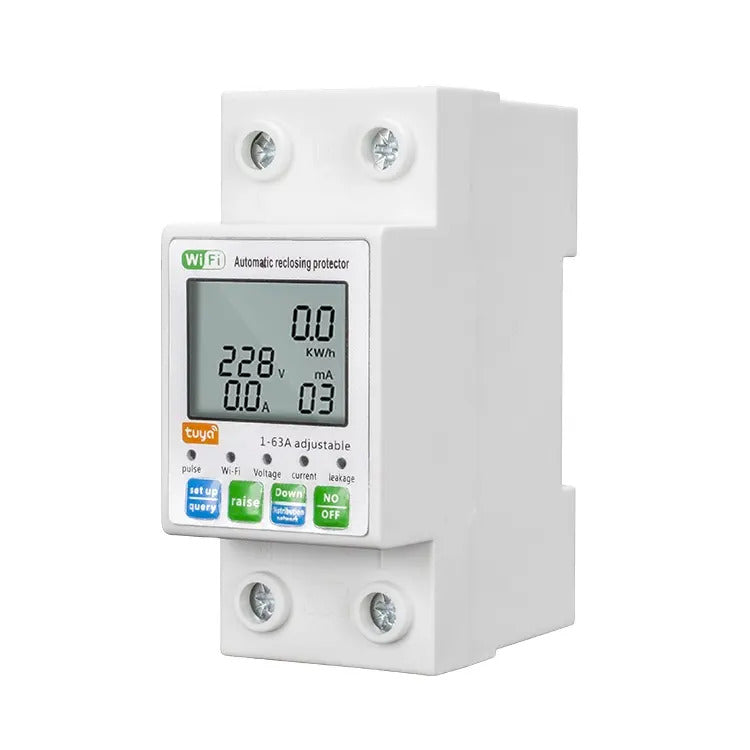 Switchora Smart WiFi Breaker 2P 63A – Unit Lock, PC Digital Display, Leakage Protection, Tuya App
