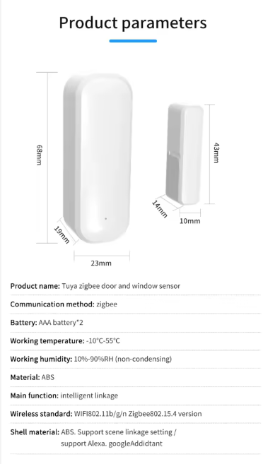 Smart Wi-fi Door Sensor Smart (Door & Window)