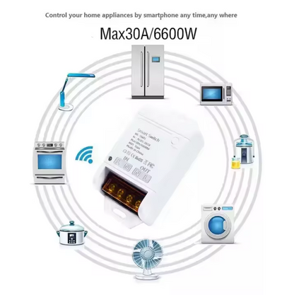 Smart Wi-fi 30A Switch Module (WIFI + RF433)
