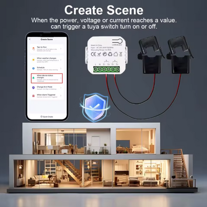 Smart Wi-fi Energy Meter Bidirectional 2 Channel Export and Import Power