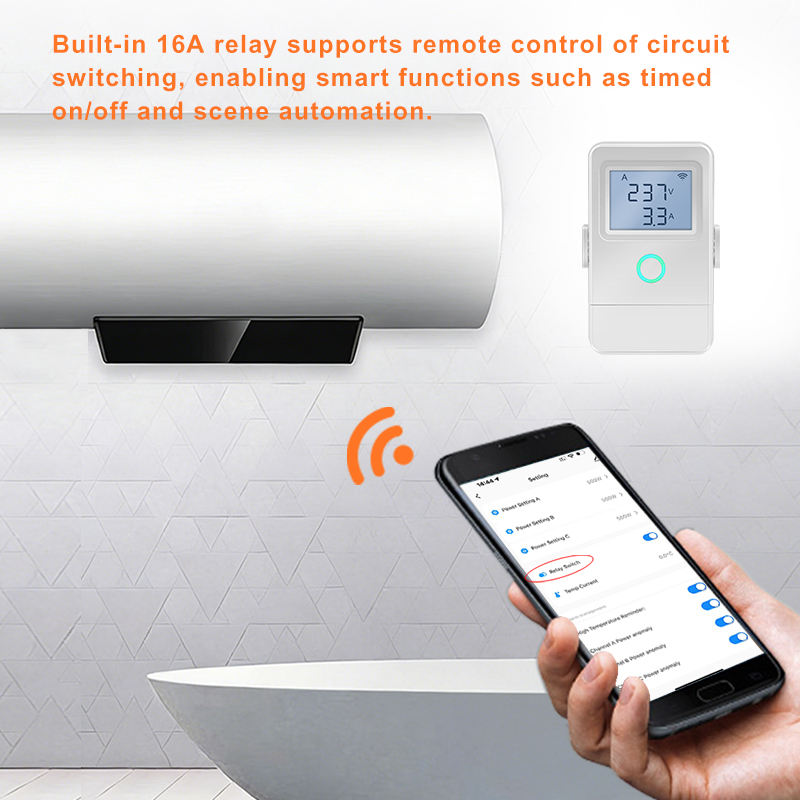 Smart Wi-Fi Energy Meter Bidirectional 3 Channel Export and Import Power with LCD