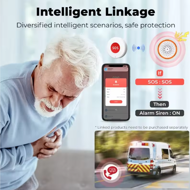 Smart WiFi SOS Emergency Button Elderly and Children