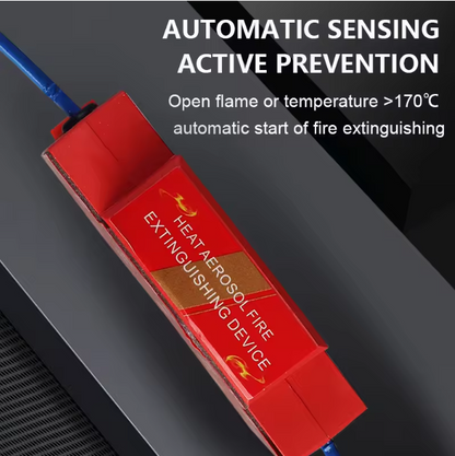 Switchora Automatic Aerosol Fire Extinguishing Device DIN Rail Mount for Electric Cabinet Power Distribution Box Fire Suppression System