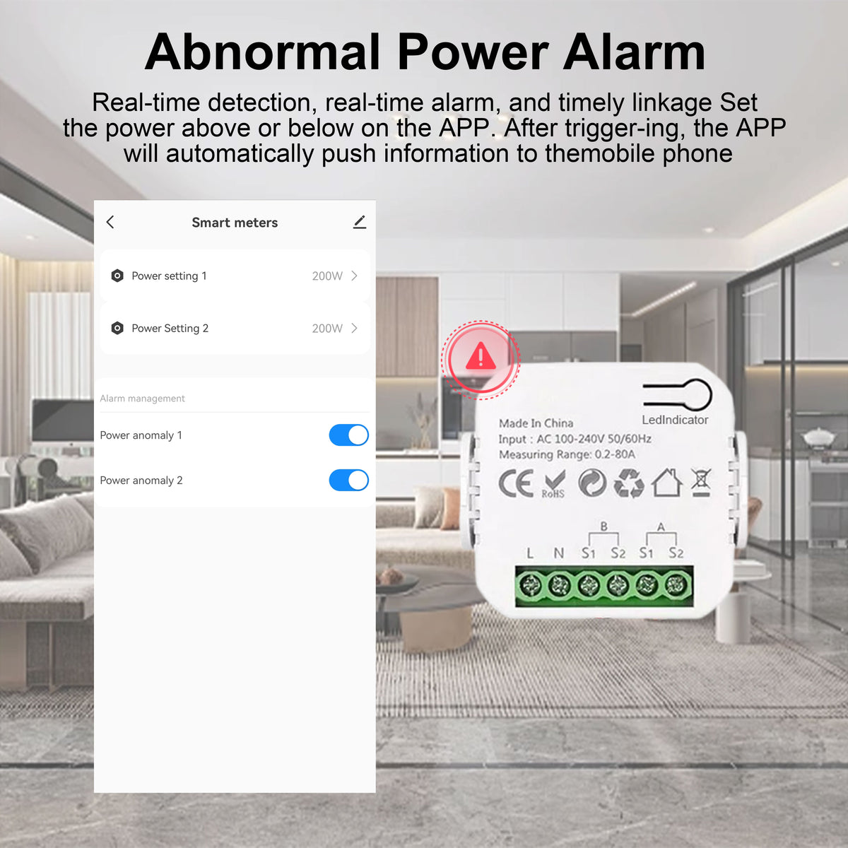 Smart Wi-fi Energy Meter Bidirectional 1 Channel Export and Import Power